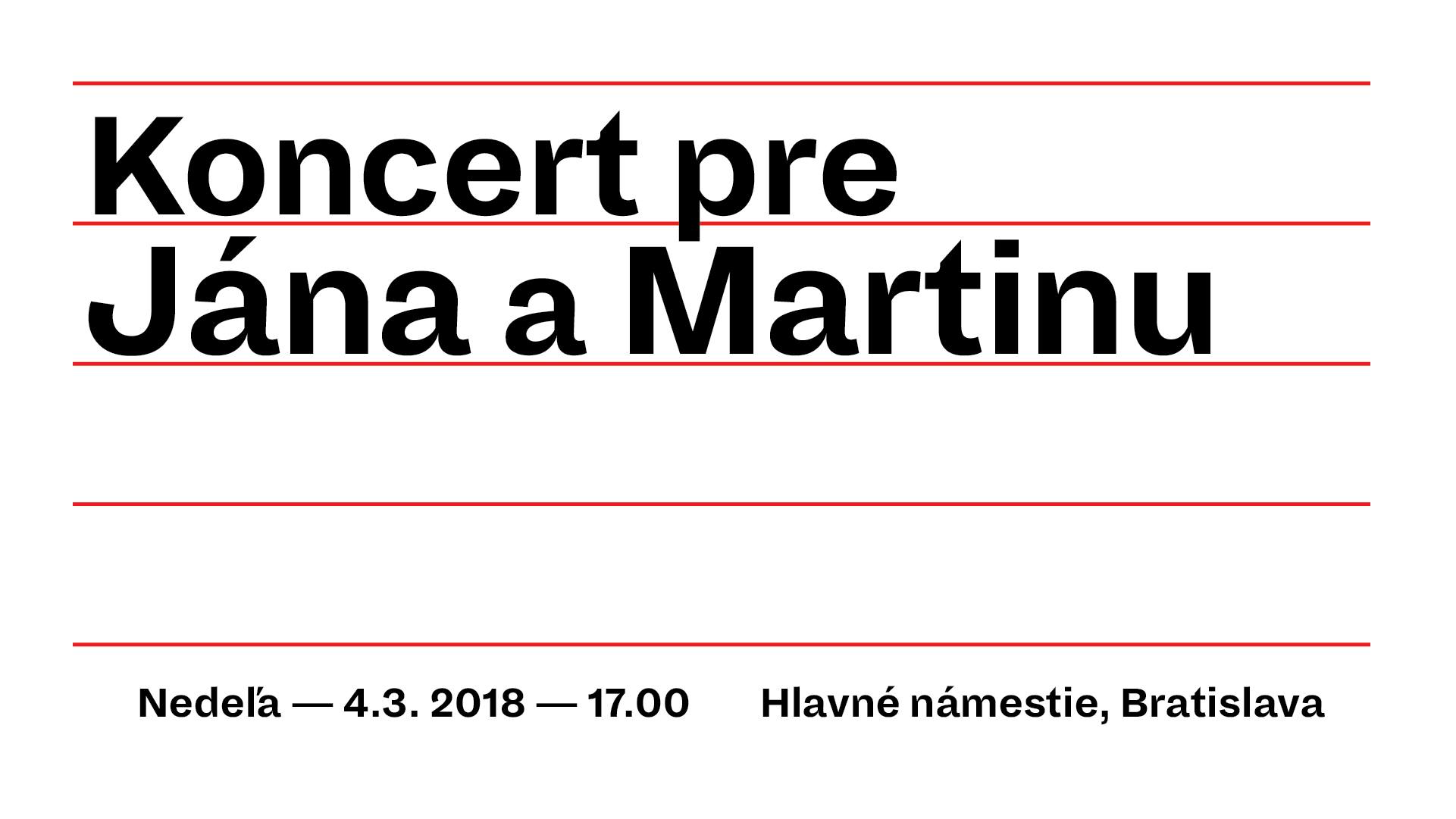 Read more about the article KONCERT PRE JÁNA A MARTINU