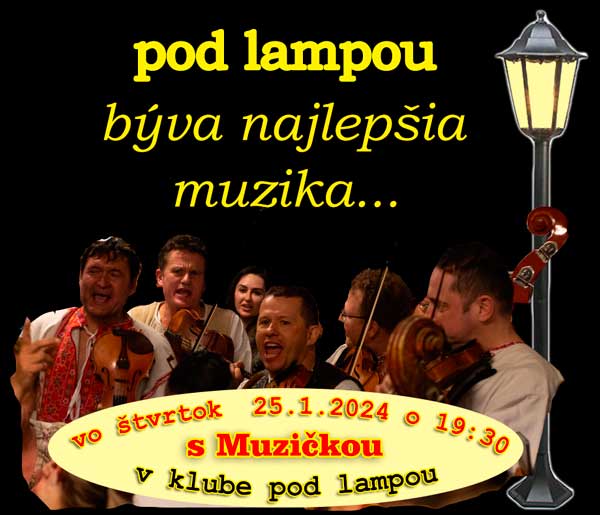 You are currently viewing MUZIČKA pod lampou – 25.1.2024 – 19:30